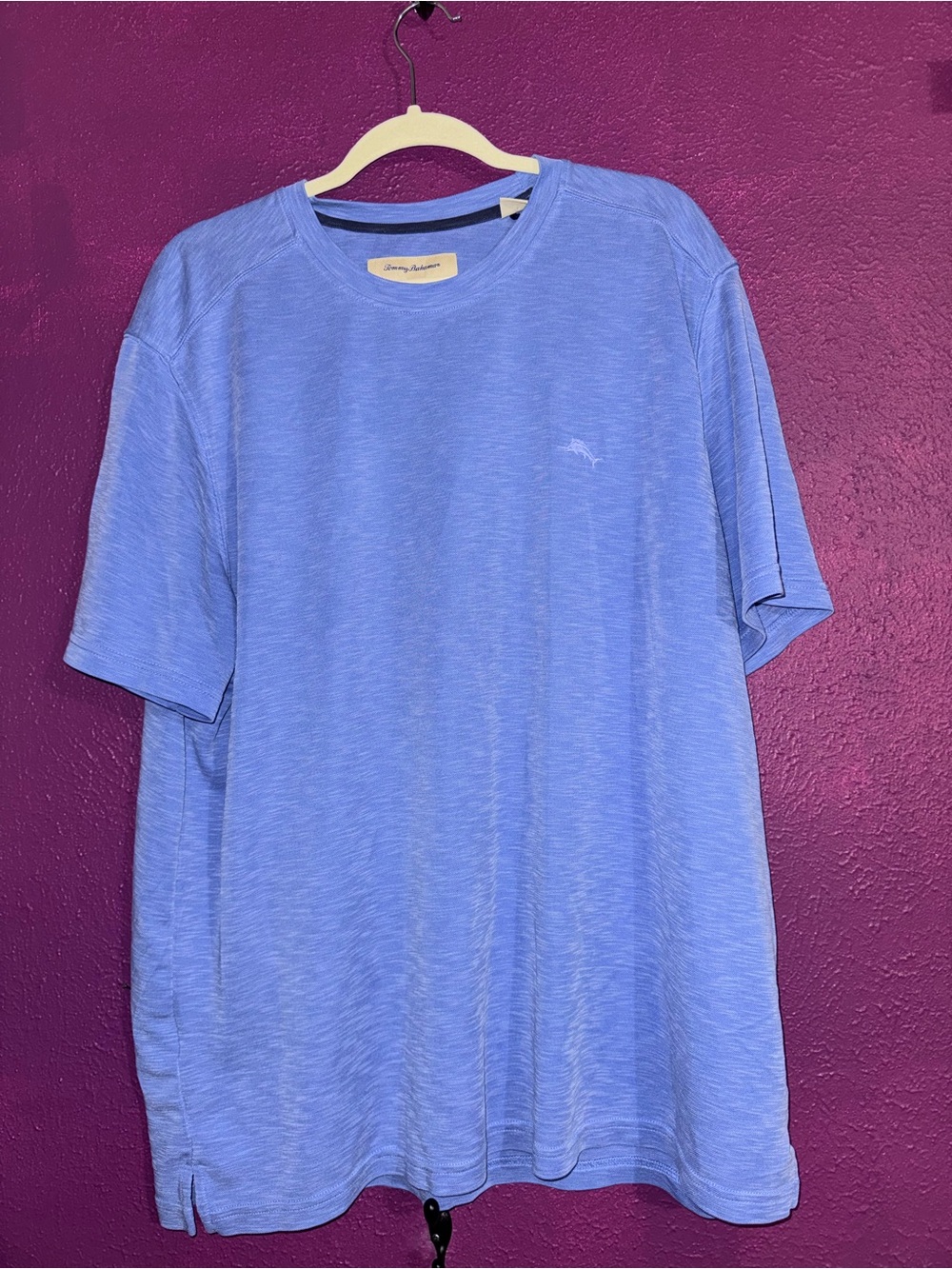 Tommy Bahama Heathered Light Blue Short-Sleeve Crew Tee